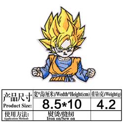 Dragon ball anime embroidered fabric patch 10pcs a set