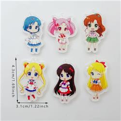 Sailor Moon Crystal anime acrylic pendant 10pcs a set