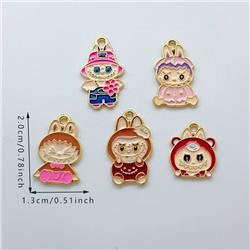 Labubu anime pendant 10pcs a set