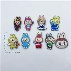 Labubu anime acrylic pendant 10pcs a set