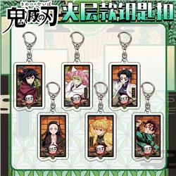 Demon slayer kimets anime keychain