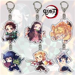Demon slayer kimets anime keychain