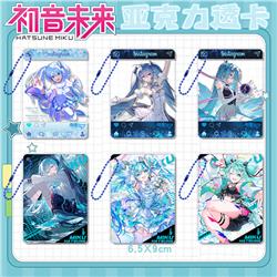 Hatsune Miku anime keychain