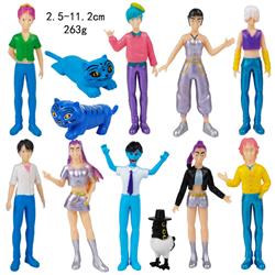 Kpop demon hunters anime figure set