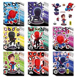 spider man anime stickers 8pcs a set