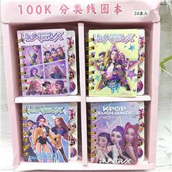 Kpop demon hunters anime notebook 24 pcs a set