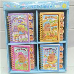 Capybara anime notebook 24 pcs a set