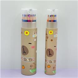 Capybara anime colored pencil set 24 pcs a set