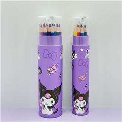 Kuromi anime colored pencil set 24 pcs a set