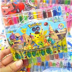 Pokemon anime crayon 12 colors 5pcs a set