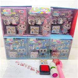 Labubu anime seal 18pcs a set