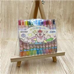 Capybara anime crayon 12 colors 5pcs a set