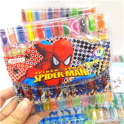 spider man anime crayon 12 colors 5pcs a set