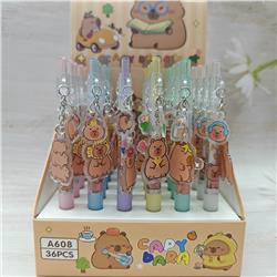 Capybara anime neutral pen 36pcs a set