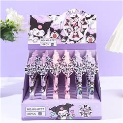 Kuromi anime neutral pen 36pcs a set