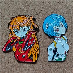 EVA anime pin 2pcs a set