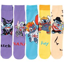 stitch anime socks 10pcs a set