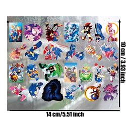 Sonic anime 3D waterproof sticker