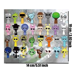 sprunki anime 3D waterproof sticker