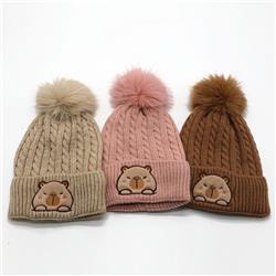 Capybara anime hat kid