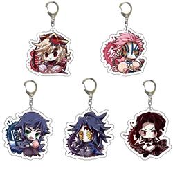 Demon slayer kimets anime keychain
