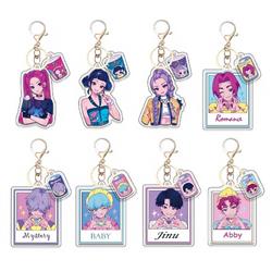 Kpop demon hunters anime keychain