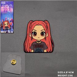 Kpop demon hunters anime pin