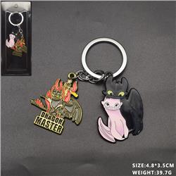 How to Train Your Dragon anime keychain