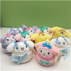 Kuromi anime Plush bag 10cm 10pcs a set