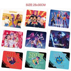 Kpop demon hunters anime Mouse pad 25*30cm