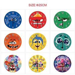 Inside out anime wall clock
