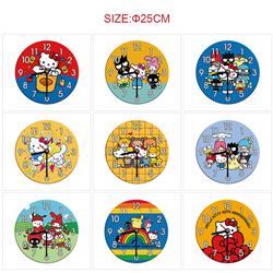 Kuromi anime wall clock