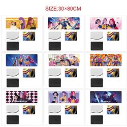 Kpop demon hunters anime Mouse pad 30*80cm