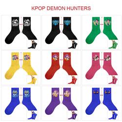 Kpop demon hunters anime socks 5pcs a set