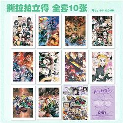 Demon slayer kimets anime card 10pcs a set