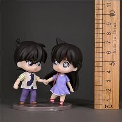 Detective Conan anime figure 8cm 2pcs a set