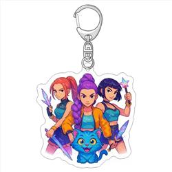 Kpop demon hunters anime keychain