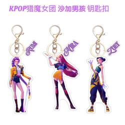 Kpop demon hunters anime keychain