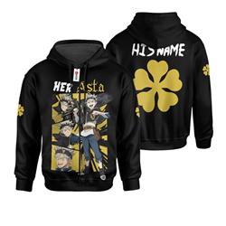 Black clover anime hoodie
