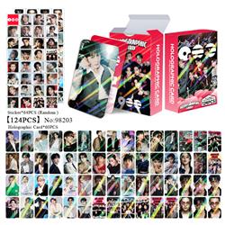 BTS anime lomo cards price for a set of 124pcs