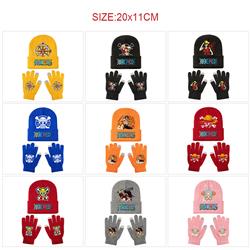 One Piece anime glove set