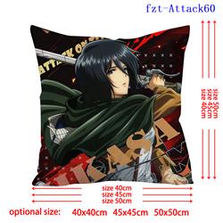 Attack on Titan anime pillow cushion 45*45cm