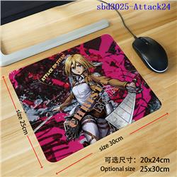 Attack on Titan anime mouse pad 30*25*0.3cm