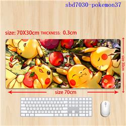 pokemon anime mouse pad 70*30*0.3cm