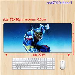 My Hero Academia anime mouse pad 70*30*0.3cm