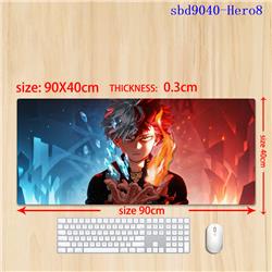 My Hero Academia anime mouse pad 90*30*0.3cm