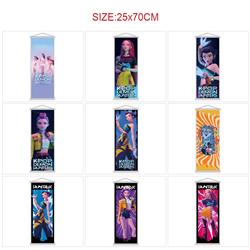 Kpop demon hunters anime wallscroll 25*70cm price for 5 pcs