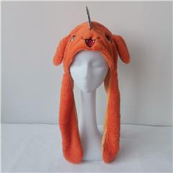 chainsaw man anime plush hat ears move and glow