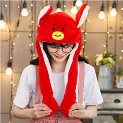 BTS anime plush hat ears move and glow