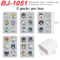 Genshin Impact anime pin set